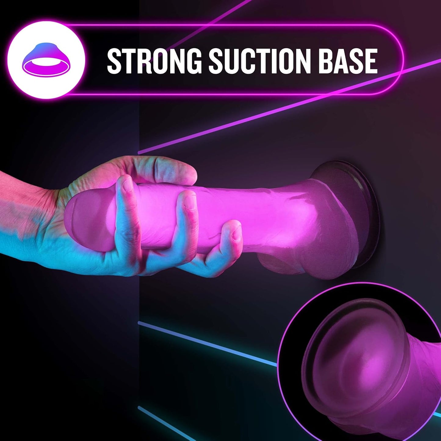 Glow in the Dark Silicone Dual Density Dildo